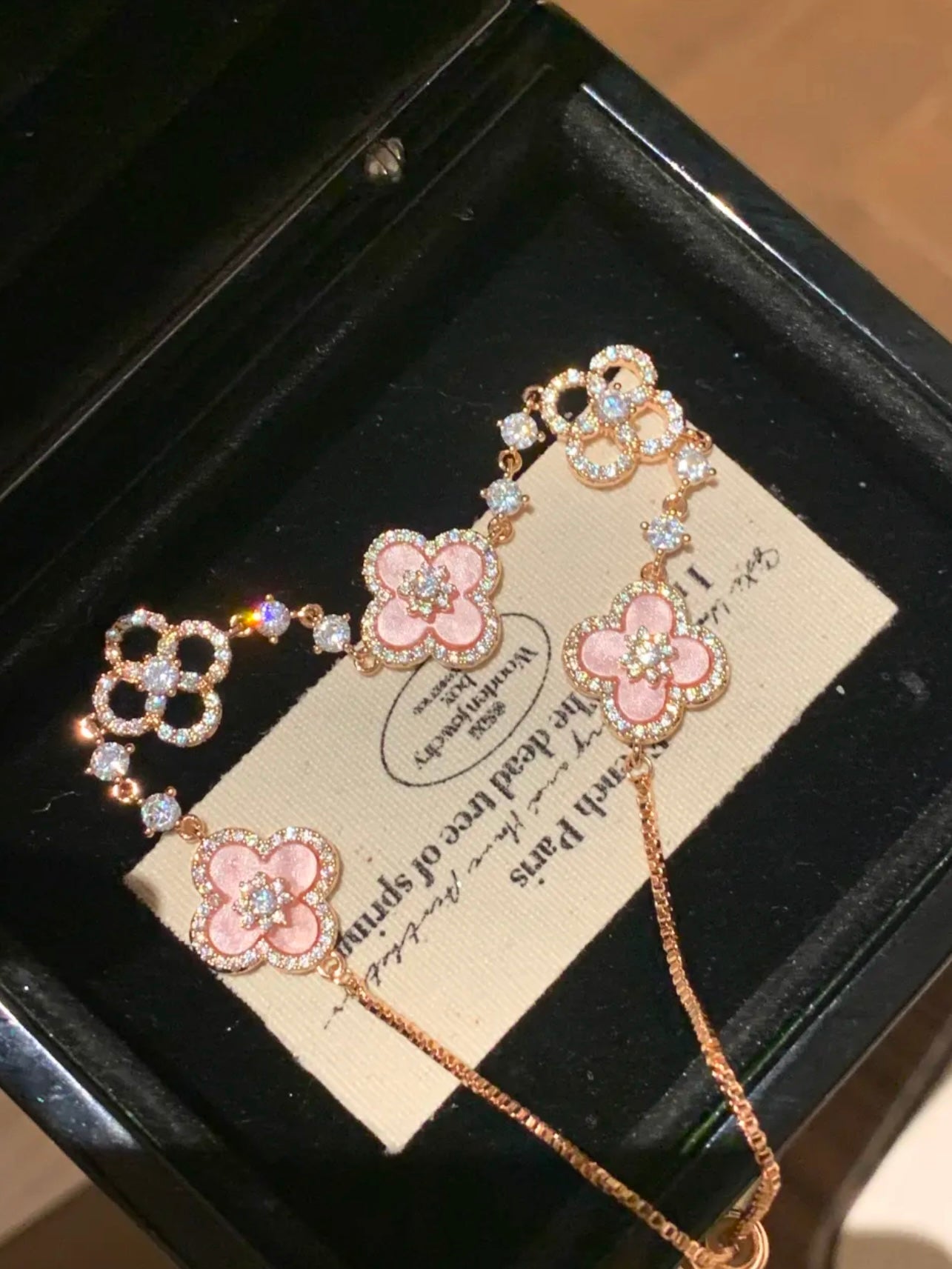 Sparkle Clover Bracelet